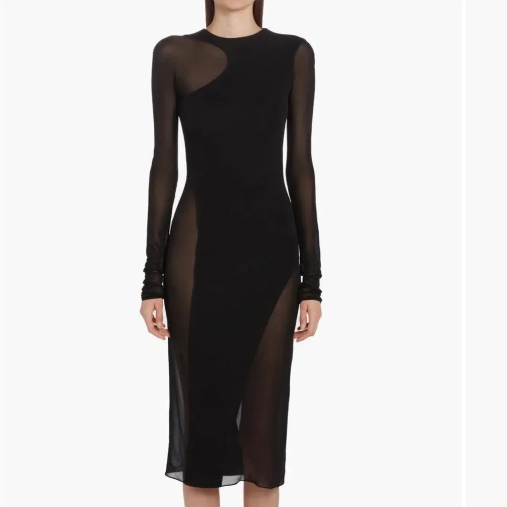 Tom Ford Women Laminated Knit Dress $1950